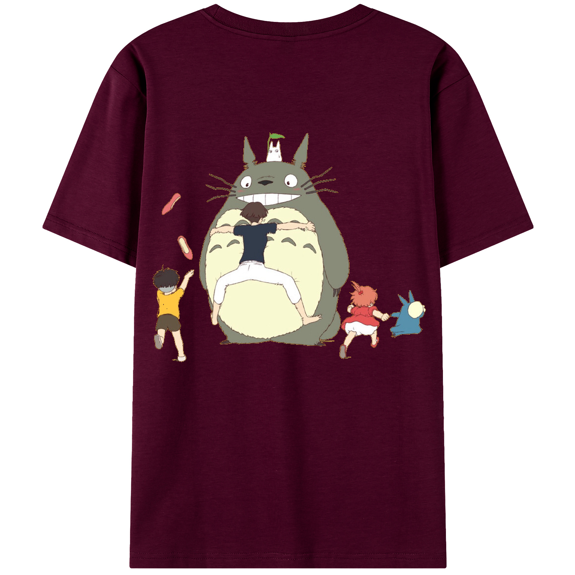 （画像用） となりのトトロ 草壁メイ 草壁サツキ My Neighbor Totoro Satsuki Kusakabe Mei Kusakabe レディース半袖Tシャツ(バックプリント)